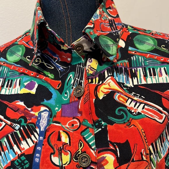 Take Two Clothing Co. vintage musical instrument jacket size small - Picture 4 of 7